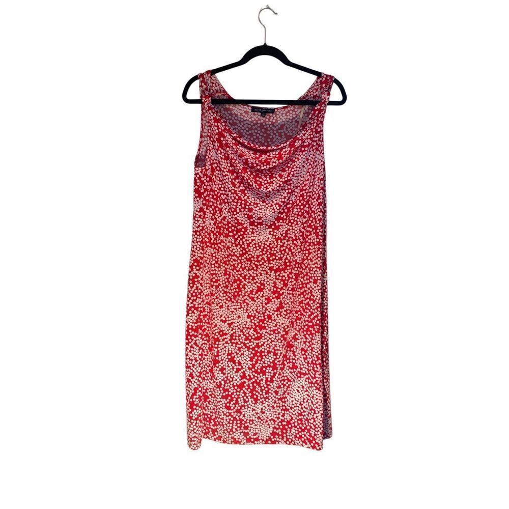 Jones, New York, women’s red and white polkadot, sleeveless dress size medium